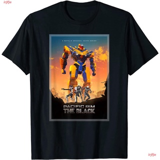 New Pacific Rim The Black - Poster T-Shirt เสื้อยืด ดพิมพ์ลาย ดผ้าเด้ง คอกลม cotton แฟชั่น sale Unisex