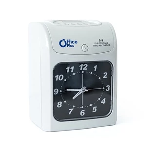 Office Plus เครื่องตอกบัตร Time Recorder รุ่น S-5 แถมฟรี! บัตรตอก 100 ใบ+ผ้าหมึกเครื่องตอกบัตร 1 กล่อง