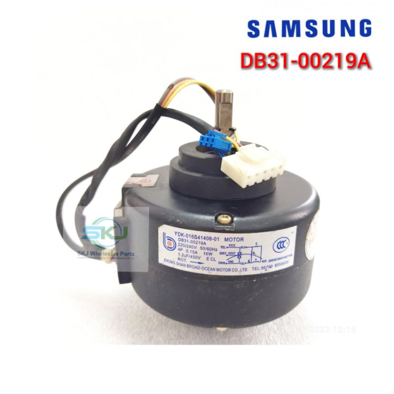 Part No. DB31-00219A (16w) มอเตอร์แอร์ซัมซุง SAMSUNG รุ่น AS10FLNXST **อะไหล่แท้ มือสอง