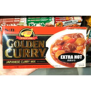 🔥🌶เครื่องแกงกระหรี่ชนิดก้อนรสเผ็ดมาก (Golden Curry Suace Mixed Extra Hot)