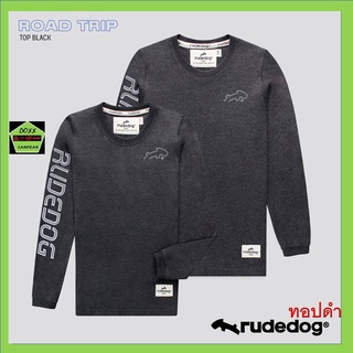 Rudedog เสื้อแขนยาว ชาย หญิง รุ่น Road trip สีทอปดำ