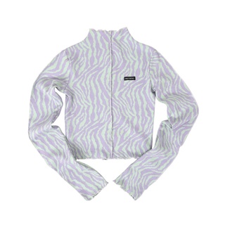 ALAND เสื้อยืด WOMEN แบรนด์ : ANOTHER A รุ่นZEBRA HALF NECK TOP