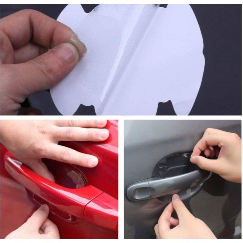 ฟิล์มป้องกันรอยขีดข่วนเบ้ามือจับประตู ปกป้องสีรถจากรอยขีดข่วน แผ่นฟิล์มทนทาน ไม่ฉีกขาด เหนียว ทนความร้อนสูง สีไม่เหลือง - รูปที่ 6