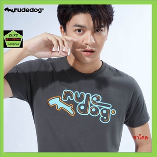 Rudedog เสื้อคอกลม ชาย หญิง รุ่น Led สีชาโคล