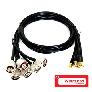 N-Type Male to SMA Female LMR200  lowloss cable 1 meter - PACK 6