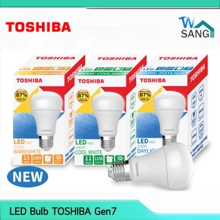 หลอดไฟ LED Bulb TOSHIBA Gen7 4W 7W 9W 11W 13W Daylight Cool Daylight Warmwhite มอก. รับประกัน 1 ปี @wsang