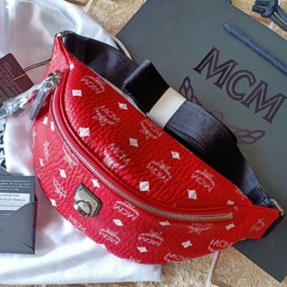 (ผ่อน0%)🚩แท้💯🇺🇸 NEW MCM Belt Bag 2019 คาดอก (ไม่แท้คืนเงิน)