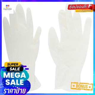 ถุงมือยางอเนกประสงค์ VETEX SIZE S แพ็ค10 สีขาวRUBBER GLOVES VETEX SIZE S 10 PCS WHITE