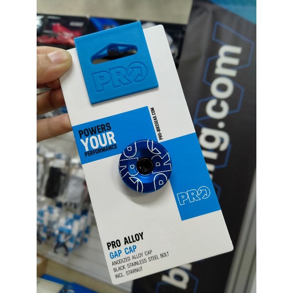 PRO ฝาปิดสเต็ม อลู เสต็ม STEM Gap Cap Alloy มี สีดำและสีน้ำเงิน ฝาปิด