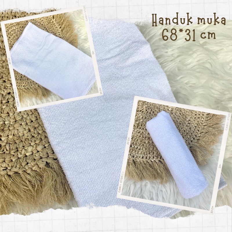 TRAVELING FACE TOWEL, SMALL WHITE TOWEL, HAJJ UMRAH EQUIPMENT
