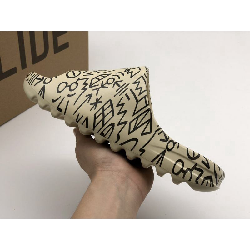 Kanye West Yeezy Graffiti Slides Buy Yeezy New Sandals Sale