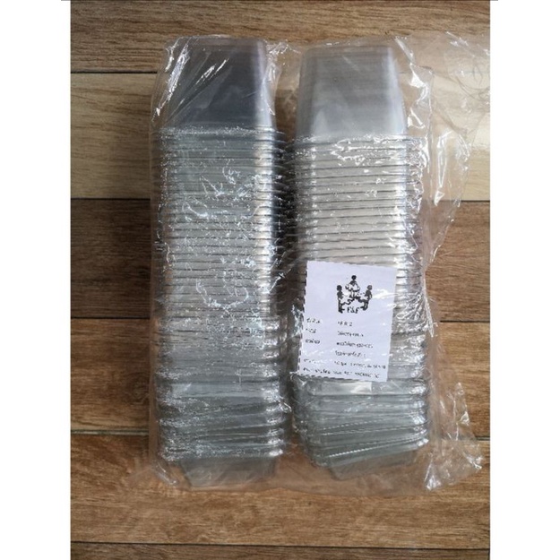 ถ้วยทีรามิสุ ถ้วยพลาสติก ใส่ขนมเบเกอรี่ MC002 (FP-001)และ( MC002) 50ชุด,ก้น6cm,ปาก7 cm,ลึก6 cm