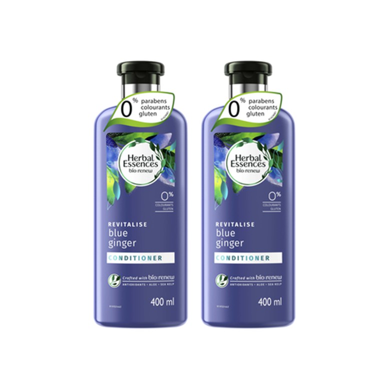 Herbal Essences bio:renew Revitalise blue ginger Conditioner 400 ml x2 p&g