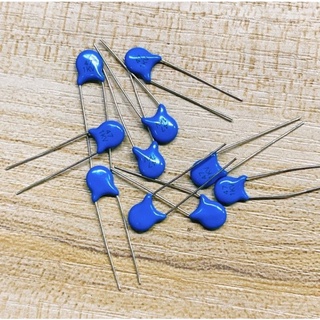 Ceramic Disc Capacitor, C. เซรามิค 1000V. สีน้ำเงิน ( 1ถุง​บรรจุ​10ตัว)​