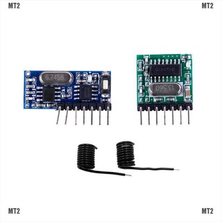 (mt 2 &amp; th) 433 mhz โมดูลรับสัญญาณไร้สาย rf 4 channel ev 1527