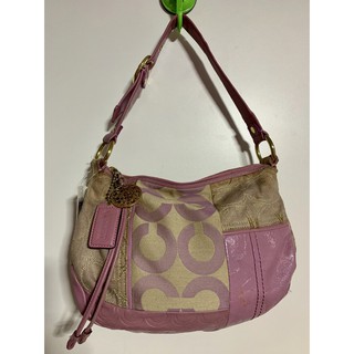 ของแท้ 💯%  Coach Lilac Ali Pieced Patchwork Small Hobo กระเป่าสะพายโค้ชแท้