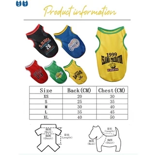 『27Pets』 เสื้อกั๊กบาสเก็ตบอล ระบายอากาศ แฟชั่นฤดูร้อน สําหรับสัตว์เลี้ยง สุนัข แมว
