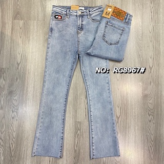(SALE) RG8967# กางเกงยีนส์ขาม้านิดๆ สีอ่อน