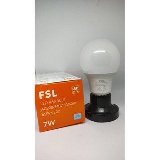 FSL LED A60 Bulb AC220-240V 7W DL 6500K 650lm E27