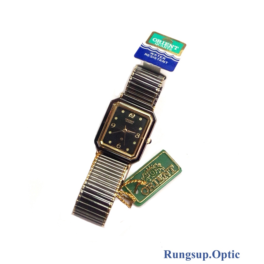 นาฬิกาข้อมือ Orient สีนิลขอบสีทอง กันน้ำได้