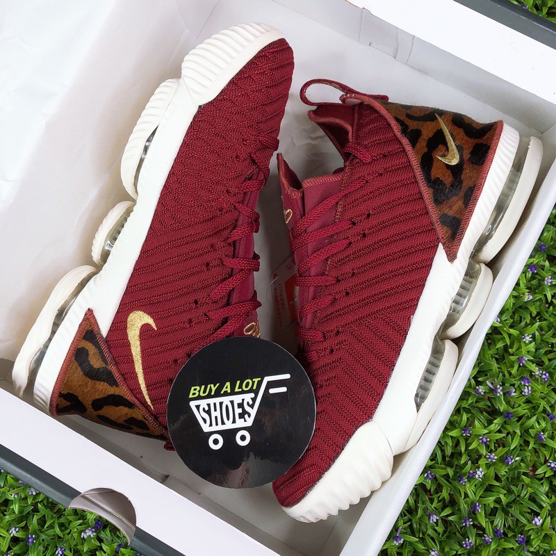 burgundy lebron 16