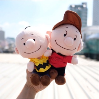 ตุ๊กตา Charlie Brown ชาร์ลีบราวน์ &amp; Franklin ท่านั่ง 7นิ้ว Snoopy สนู้ปปี้