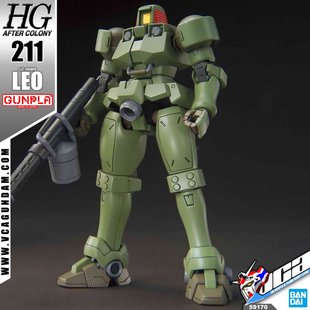BANDAI GUNPLA HIGH GRADE AFTER COLONY HGAC HG 1/144 LEO GUNDAM ประกอบ หุ่นยนต์ โมเดล กันดั้ม กันพลา ของเล่น