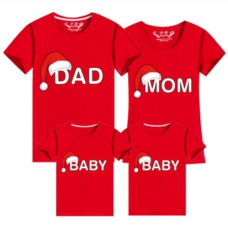 Baby Romper Santas Merry Christmas Hat 9 Colors S-5XL Family Matching T Shirt Family Tee Family Set Tshirt Wear  471