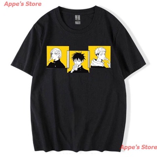 เสื้อยืดผ้าฝ้ายพรีเมี่ยม Appes Store New Jujutsu Kaisen Itadori Yuji มหาเวทย์ผนึกมาร เสื้อยืดผ้าคอตตอน Shirts Ryomen Su