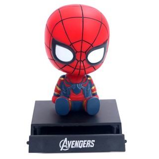 Spider Man Model โมเดล สไปเดอร์แมน อเวนเจอร์ หัวดุ๊กดิ๊ก​ ตั้ง​โชว์​หน้า​รถ​ คอสปริง​ แท่นวาง​โทรศัพท์​มือถือ​ Infinity