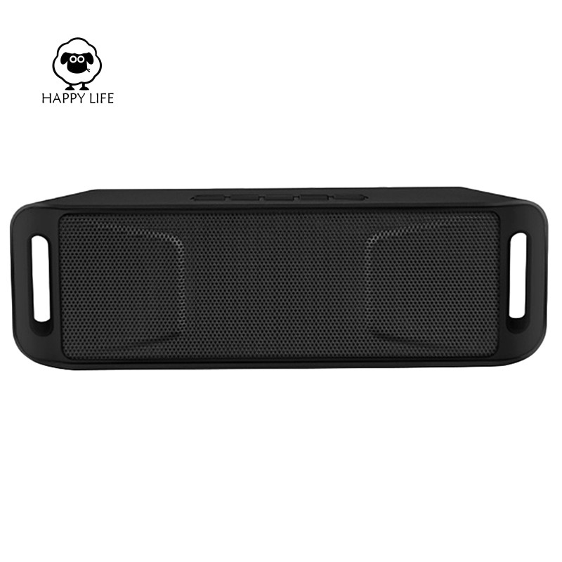 Portable Wireless Bluetooth Speaker TF USB FM Radio Built-In Microphone ...