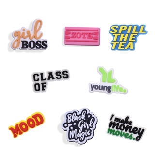 Croc Jibz Pins รองเท้าแฟชั่น แต่งกระดุม