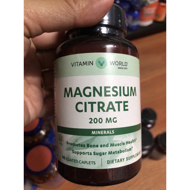 Vitamin world Magnesium Citrate200mg90เม็ด