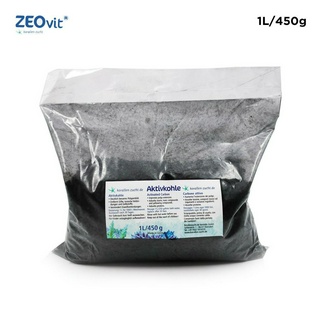 Activated Carbon ถ่านกัมมันต์ ถ่านคาร์บอนคุณภาพสูง ดูดซับของเสีย โลหะและกลิ่นได้ดีเยี่ยม 1L/450g [Korallen-Zucht, ZEOvit