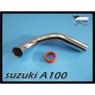 SUZUKI A100 HEADER EXHAUST PIPE "CHROME" SET  // ชุดคอท่อไอเสีย A100 เหล็กชุบโครม สินค้าคุณภาพดี