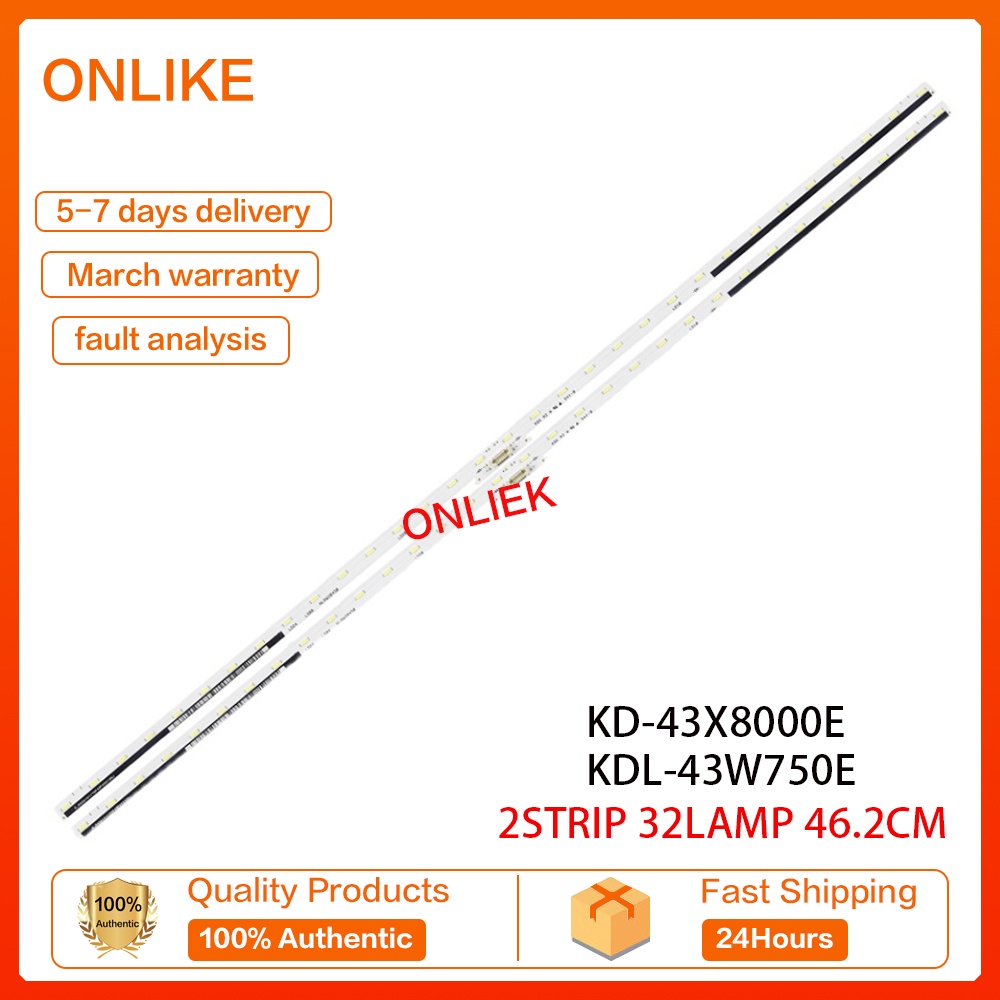 ของแท้ แถบไฟแบ็คไลท์ทีวี LED 43 นิ้ว KD-43X8000E KDL-43W750E 4-595-780 nlaw20450 LCD