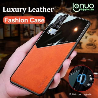 Lenuo เคสโทรศัพท์หนังหรูหรา สไตล์ธุรกิจ กันกระแทก สำหรับ Vivo Y30 Y50 Y30i Y31 Y51 Y51a Y70 Y72 5G