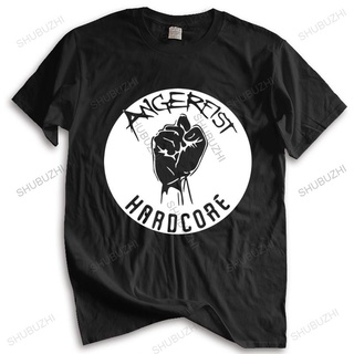 ถูกสุดๆเสื้อยืดผ้าฝ้าย ทรงหลวม พิมพ์ลาย ANGERFIST HARDCORE HOLLAND DUTCH GABBER TECHNO GABBA เพลง พิโอเนียร์ พอล เอลสแต็