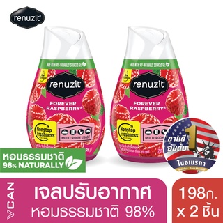 Renuzit รีนูซิต เจลปรับอากาศกลิ่นราสเบอร์รี่ 198 กรัม (2 ชิ้น)