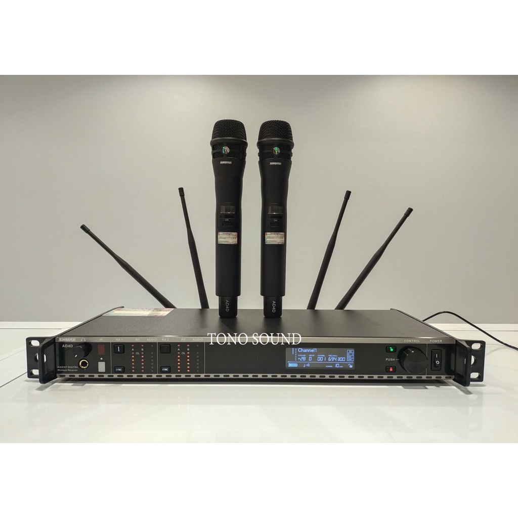 Shure Ad4d ไมค์ลอยชัวร์ AD4D ลื่นความถี่ใหม่แบบแยกอิสระ 694-703 MHz/ 748-758 MHz ป้องกันการชนกันรับส
