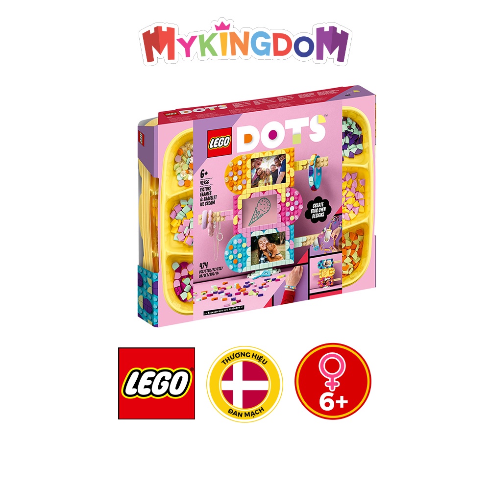 LEGO Toy Coffee Photo Frame และสร้อยข้อมือสีสันสดใส 41956 (474 ส่วน)