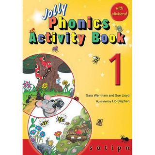 Jolly Phonics Activity Book 1 : in Precursive Letters (UK edition) [Paperback]หนังสือภาษาอังกฤษ พร้อมส่ง