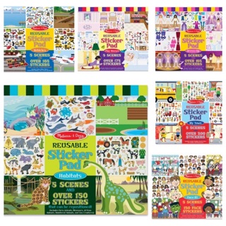 สมุดสติกเกอร์แกะลอกติดใหม่ได้ Melissa &amp; Doug Reusable Sticker Pad