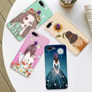 เคสโทรศัพท์ สาวสวย อ่อนนุ่ม เคส OPPO F9 F9 Pro