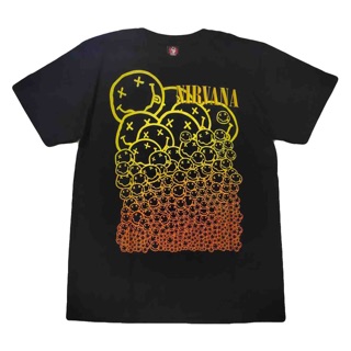 เสื้อยืดผ้าฝ้าย เสื้อวง Nirvana เสื้อวงร็อค Nirvana T-shirt เสื้อยืดวงร็อค