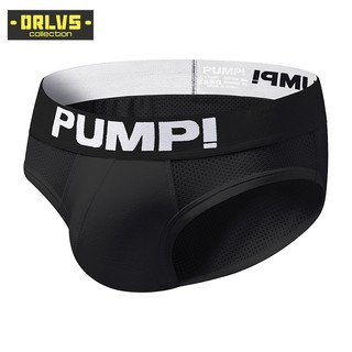 [ORLVS]Men Briefs Mesh pump Underwear Breathable U Convex Low Waist H589