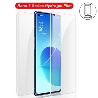 Back/Front Soft Fiber Clear Hydrogel Screen Film Protector Full Coverage For OPPO Reno 5 6 6Z Pro Reno6Z Reno6 Z