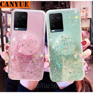 OPPO A95 A94 A93 A74 A54 (4G) (5G) A73 A53 A33 A32 (2020)  Bling Glitter Sequins Silicone Case Luxury Foil Powder Soft Cover Crystal Protective Shine Phone Casing with Airbag Stand Popsocket for Oppo A 95 94 93 74 73 54 53 33 32 4G 5G