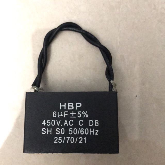คาปาซิเตอร์ 6uf 450V Capacitor พัดลม