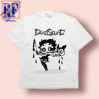 เสื้อยืดโอเวอร์ไซส์เสื้อยืดผ้าฝ้าย พิมพ์ลาย DEADSQUAD X MICKEY MOUSE X BETTY BOOP สไตล์วินเทจ สําหรับผู้ใหญ่ ทุกเพศS-3XL